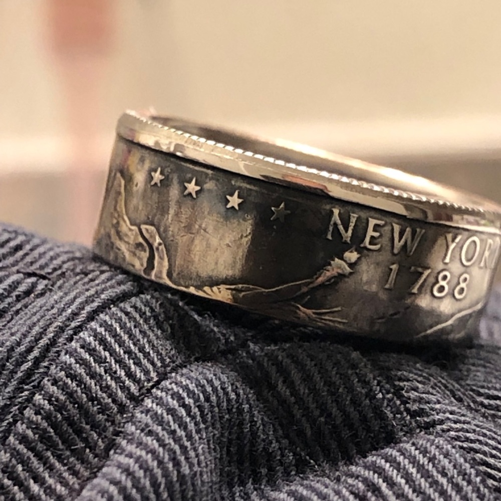 Handmade coin ring - Picture 7 of 8